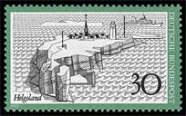 Briefmarke Deutsche Bundespost Helgoland vom 20.10.1972