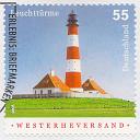 Briefmarke Leuchtturm Westerheversand 2005
