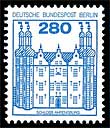 Schloss Ahrensburg auf einer Briefmarke der Deutschen Bundespost von 1982