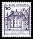 Schloss Glücksburg auf einer Briefmarke der Deutschen Bundespost von 1977