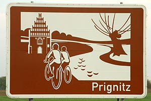 Touristisches Hinweisschild A19 Prignitz
