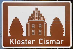 Touristisches Hinweisschild A1 Kloster Cismar