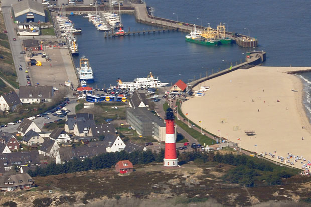 Luftbild Leuchtturm Hörnum (Insel Sylt)