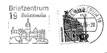 Bild Werbestempel Briefzentrum 19 Schwerin