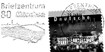 Bild Werbestempel Briefzentrum 80 München