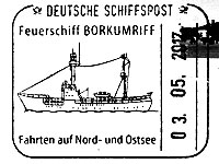 Stempel Deutsche Schiffspost Feuerschiff "BORKUMRIFF"