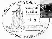 Stempel Deutsche Schiffspost Feuerschiff "ELBE 3"