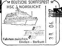 Stempel Deutsche Schiffspost HSC "NORDLICHT"