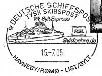 Stempel Deutsche Schiffspost MF SyltExpress