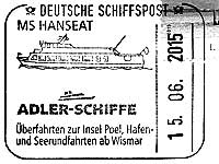 Stempel Deutsche Schiffspost MS "HANSEAT"