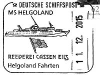Stempel Deutsche Schiffspost MS "HELGOLAND"