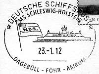 Stempel Deutsche Schiffspost MS "SCHLESWIG HOLSTEIN (2012)"