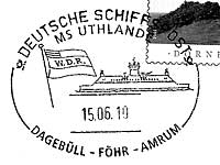 Stempel Deutsche Schiffspost MS "UTHLANDE (2010)"