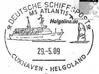 Stempel Deutsche Schiffspost MS Atlantis