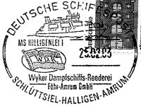 Stempel Deutsche Schiffspost MS Hilligenlei I