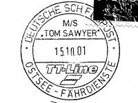 Stempel Deutsche Schiffspost MS Tom Sawyer