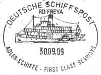 Stempel Deutsche Schiffspost RD "FREYA"